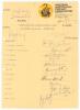 India tour of Australia 1980. Official Western Australia C.A. headed autograph sheet for the Indian team who played Western Australia in November 1980. Twelve named signatures including Gavaskar (cpt), Viswanath, Sharma, Kapil Dev, Kirmani, Yadav, Doshi, 