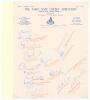 India. South Zone 1973. Official autograph sheet on Tamil Nadu Cricket Association headed page, nicely signed in biro by fifteen members of the East Zone team. Players names annotated in red pencil below the majority. Signatures include Venkataraghavan, P