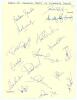 India &lsquo;A&rsquo; tour of England 2003. Plain sheet with printed title to top. Signed in ink by seventeen members of the Indian squad including the management. Signatures include Das (Cpt), Gambhir, Bandani, Jaffar, Rohan Gavaskar, Kartik, Mishra, Sriram etc. The