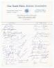 West Indies tour of Australia 1968/69. &lsquo;New South Wales v West Indies 1968. Official New South Wales autograph sheet signed by the two teams, twenty signatures of the West Indies touring party including management and twelve signatures of the New South Wa