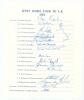 West Indies tour to England 1973. Official autograph sheet with printed title and players&rsquo; names. Nicely signed by sixteen members of the touring party. Players&rsquo; signatures are Kanhai (Captain), Boyce, Foster, Fredericks, Gibbs, Holder, Inshan Ali, Kallic