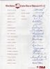 West Indies tour to Australia 1975/76. Rare official autograph sheet with printed title and players&rsquo; names. Nicely and fully signed by all nineteen listed members of the touring party. Signatures are Lloyd (Captain), Deryck Murray, Julien, Inshan Ali, Bai