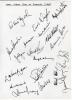 West Indies tour to England 1980. Large page very nicely and fully signed in black ink by all nineteen original members of the West Indies touring party, personally collected by the vendor. Players&rsquo; signatures are Lloyd (Captain), Greenidge, Kallicharran,