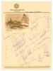 West Indies tour of India 1983/84. Official &lsquo;Taj Coromandel Hotel, Madras&rsquo; headed paper sheet signed in ink by all eighteen members of the touring Party. Signature include Lloyd (cpt), Richards, Dujon, Richardson, Roberts, Holding, Haynes, Davis, Gomes, H