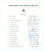 Pakistan 1975. Official autograph sheet for the Pakistan tour of England for the Prudential Trophy (World Cup) in 1975. signed in ink by fifteen members of the touring party including Asif Iqbal, Majid Khan, Mustaq Mohammad, Imran Khan, Sarfraz Nawaz, Jav