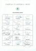 Pakistan tour to Australia 1981/82. Rarer official autograph sheet with printed title and players&rsquo; names, fully signed in ink by all eighteen members of the touring party including the management. Signatures are Javed Miandad (Captain), Zaheer Abbas, Maji