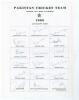 Pakistan tour to Sri Lanka 1986. Official autograph sheet with printed title and players&rsquo; names, fully signed in ink by all eighteen listed members of the touring party. Signatures include Imran Khan (Captain), Javed Miandad, Mudassar Nazar, Abdul Qadir, 