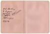 Kent & Worcestershire 1921. Album page nicely signed in ink to one side by ten members of the Kent team and to the verso by six of Worcestershire. Kent signatures are Wright, Fairservice, Freeman, Hardinge, Seymour, Collins, Ashdown, Woolley, Troughton an - 2
