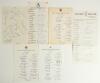 Kent County Cricket Club 1971-1979. A collection of mainly official autograph sheets for Kent teams being 1971 (un-official, 14 signatures), 1972 (official 19 signatures), 1973 (off, 14), 1977 (off, 16), 1978 (off, 19) and 1979 (off, 19). Odd faults, good