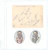 Warwickshire C.C.C. 1956. Larger album page nicely signed in ink by eleven members of the 1956 Warwickshire team. Signatures include Hollies (Captain), Wolton, Weeks, Gardner, Bannister, Townsend, Thompson, Hitchcock, Cartwright etc. The album page laid d