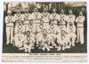 Test players signature 1930&rsquo;s. One album page and two parts of album pages featuring the signatures of India, England and Australian players, each laid down to black card with typed heading to top and players names on sheet to back of card. Signatures are - 2