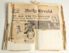Hedley Verity. Yorkshire & England 1930-1939. A collection of scrapbooks containing newspaper reports and cuttings covering the playing career of Verity, the compiler unknown. The eight large scrapbooks cover the years 1930, 1931, 1932/33, 1933, 1934, 193 - 9