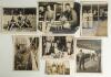 Hedley Verity. Yorkshire & England 1930-1939. M.C.C. tour of Australia &lsquo;Bodyline&rsquo; 1932/33. A selection of thirty six mono press photographs, the majority from the tour. Photographs include Hedley packing his cricket bag before leaving, ticker-tape goodbye