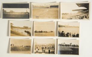 Hedley Verity. Yorkshire & England 1930-1939. M.C.C. tour of Australia &lsquo;Bodyline&rsquo; 1932/33. A selection of over seventy small candid mono photographs from the tour possibly taken by Verity himself or an other player, with what appears to be annotation in V