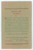 M.C.C. tour to India 1933/34. Official programme souvenir for the M.C.C. v [Nawab of] Mojnud Dowla XI tour match played at the Gymkhana Ground, Secunderabad on the 23rd to 25th January 1934. The programme with photographs, biographies and records of the p - 2