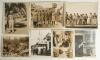 Hedley Verity. Yorkshire & England 1930-1939. M.C.C. tour of India 1933/34. A selection of twenty three mono press photographs featuring Verity and his team mates. Photographs include players onboard ship ready for the voyage to commence including Verity, - 2